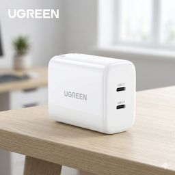 Củ sạc nhanh 45W UGREEN 2 cổng USB-C GaN / X338 (không hộp)
