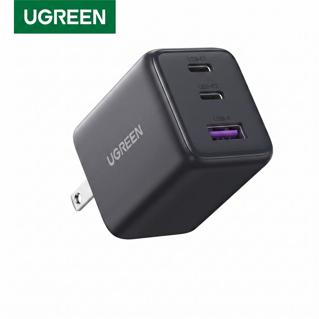 Củ sạc nhanh UGREEN Gan 30W 3 cổng ( 2 USB-C / 1 USB-A)