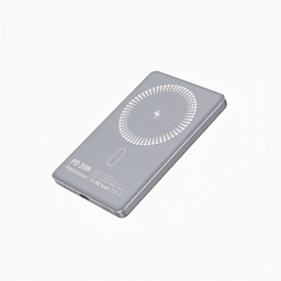 Pin dự phòng siêu mỏng 5000mAh sạc không dây Magsage vỏ kim loại (ko hộp)