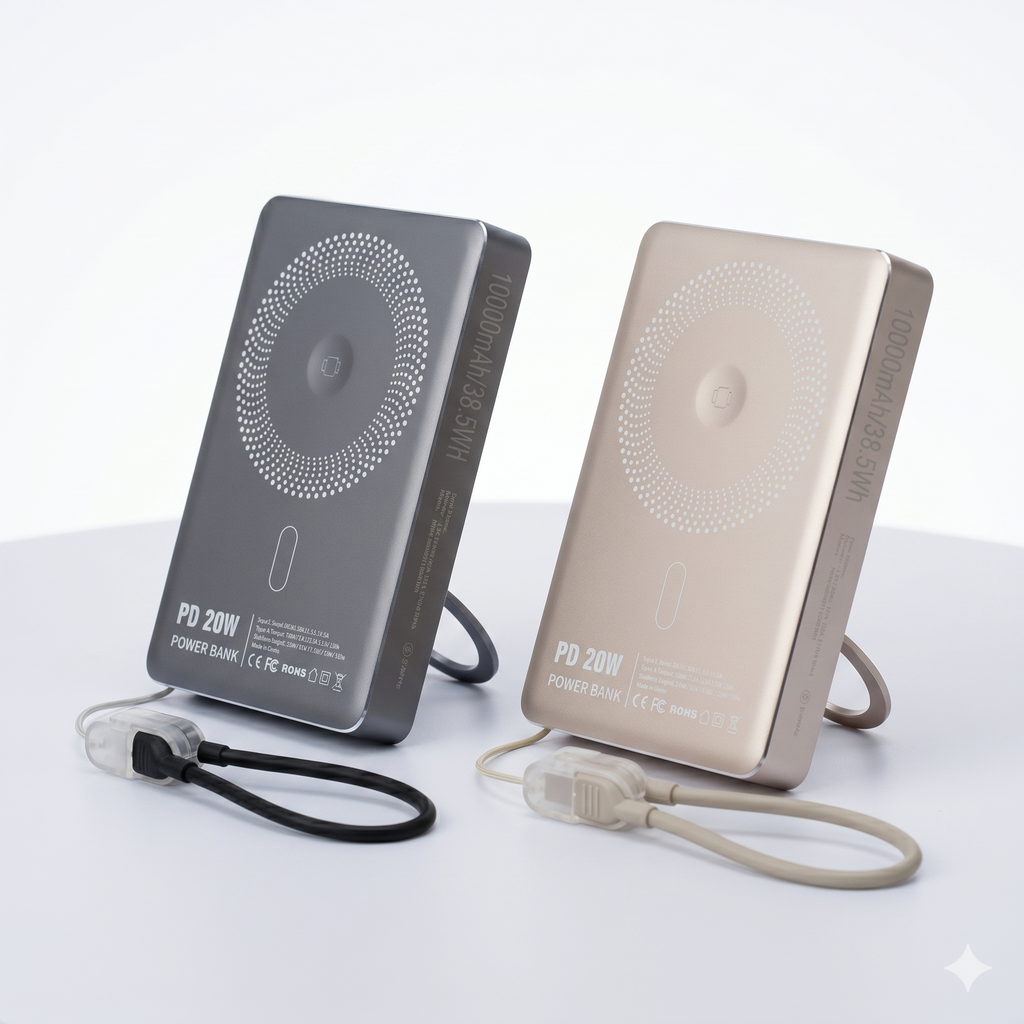 Pin sạc dự phòng sạc không dây Magsafe 10.000mAh PD20W kèm chân dựng
