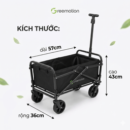 Xe kéo gấp gọn đa năng mini hãng Greemotion ( Đức ), để cốp xe hơi, đi dã ngoạ…