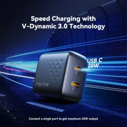 Combo 2 Củ sạc nhanh 2 cổng PD hãng VOLTME Revo 20 Duo Lite 20W