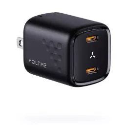 Củ Sạc Nhanh Voltme Revo Duo 30W GaN III | 2 Cổng Type-C Sạc Cùng Lúc