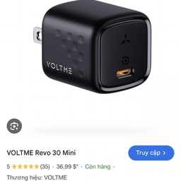 Củ Sạc Nhanh 30W VOLTME Revo 30 Mini, công nghên GaN III siêu nhỏ gọn