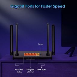 Modem / Router WiFi 6 Rock Space AX1800 Chính Hãng, 4 ăng ten, chuẩn WIFI 6