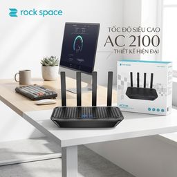 Modem/ Router WiFi Rock Space AC2100 RSD0614 – WiFi 5 Băng Tần Kép Gigabit, MU…