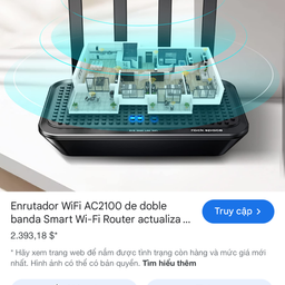 Modem/ Router WiFi Rock Space AC2100 RSD0614 – WiFi 5 Băng Tần Kép Gigabit, MU…