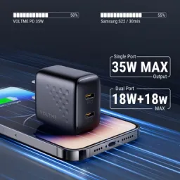 Củ Sạc Nhanh 35W Voltme Revo 35 Duo Lite | Sạc 2 Thiết Bị Cùng Lúc, 2 Cổng Typ…
