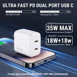 Củ Sạc Nhanh 35W Voltme Revo 35 Duo Lite | Sạc 2 Thiết Bị Cùng Lúc, 2 Cổng Typ…
