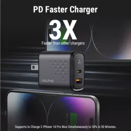 Củ sạc nhanh 35W VOLTME Revo 35 Duo (C+A) GaN – 2 Cổng USB-C + USB-A | Sạc Nha…