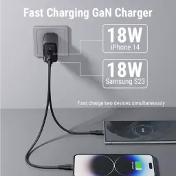 Củ sạc nhanh 35W VOLTME Revo 35 Duo (C+A) GaN – 2 Cổng USB-C + USB-A | Sạc Nha…