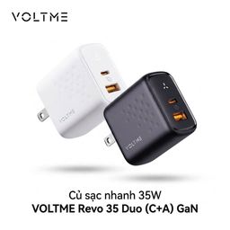 Củ sạc nhanh 35W VOLTME Revo 35 Duo (C+A) GaN – 2 Cổng USB-C + USB-A | Sạc Nha…