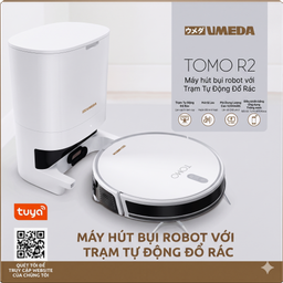 Robot hút bụi lau nhà thông minh UMEDA TOMO R2, tự đổ rác (bản quốc tế)