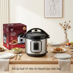 Nồi áp suất đa năng 10 in 1 KLX002, dung tích 6L, công suất 1000W