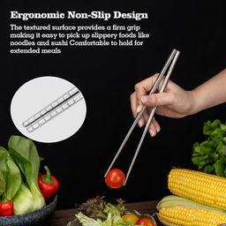 Đôi đũa Titanium Nguyên Chất thương hiệu RYP, Kháng khuẩn, siêu nhẹ, chống trơn
