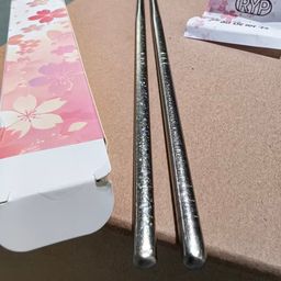 Đôi đũa Titanium Nguyên Chất thương hiệu RYP, Kháng khuẩn, siêu nhẹ, chống trơn