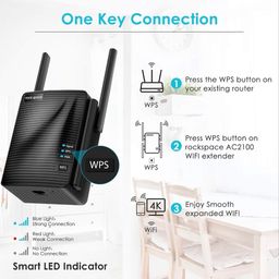 Bộ kích sóng Wifi Rock Space AC1200 , 2 ăng ten, băng tần kép 5G & 2.4G