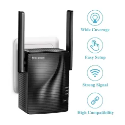 Bộ kích sóng Wifi Rock Space AC1200 , 2 ăng ten, băng tần kép 5G & 2.4G