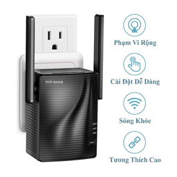 Bộ kích sóng Wifi Rock Space AC1200 , 2 ăng ten, băng tần kép 5G & 2.4G - có c…