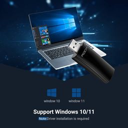USB chuyển đổi WIFI hãng Rock Space AX1800, WIFI 6 cho Laptop, PC 5G & 2.4G