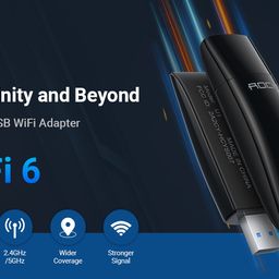 USB chuyển đổi WIFI hãng Rock Space AX1800, WIFI 6 cho Laptop, PC 5G & 2.4G