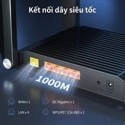 Router WiFi 6 ROCK AX3200 , 4 ăng ten, 2 băng tần 5G & 2.4G