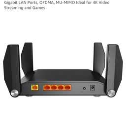 Router WiFi 6 ROCK AX3200 , 4 ăng ten, 2 băng tần 5G & 2.4G