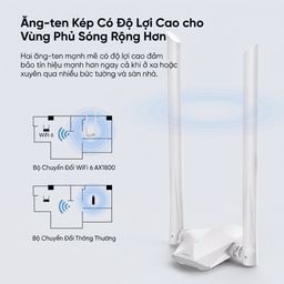 Bộ Thu WiFi USB AX1800 WiFi 6 ROCK Space Băng Tần Kép / U1A