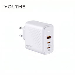 Củ sạc nhanh 100W VOLTME REVO 100W GaN 3, 2 cổng C + 1 cổng A ( chân tròn )