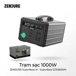 Trạm sạc công suất 1000W hãng ZENDURE SuperBase M - SuperBase ZDSB600M dung lư…