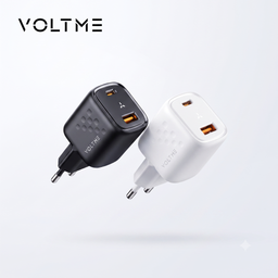 Củ sạc nhanh 30W VOLTME , 2 cổng (C+A) Revo 30 Duo (30W Dual-Port GaN Tech) (c…