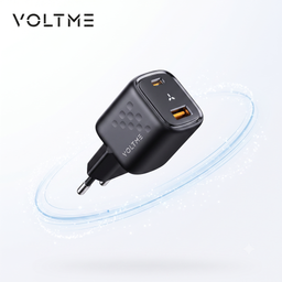 Củ sạc nhanh 30W VOLTME , 2 cổng (C+A) Revo 30 Duo (30W Dual-Port GaN Tech) (c…