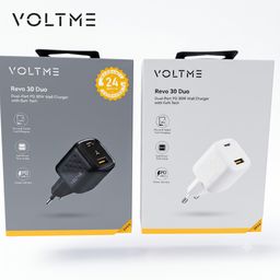 Củ sạc nhanh 30W VOLTME , 2 cổng (C+A) Revo 30 Duo (30W Dual-Port GaN Tech) (c…