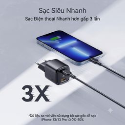 Củ sạc nhanh 30W VOLTME , 2 cổng (C+A) Revo 30 Duo (30W Dual-Port GaN Tech) (c…