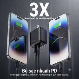 Củ sạc nhanh 35W VOLTME Revo 35 Duo (C+C) GaN – 2 Cổng USB-C | Sạc Nhanh PD 3.0