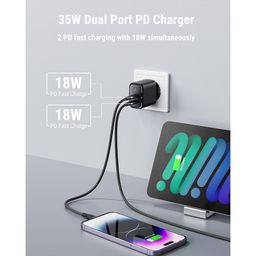 Củ sạc nhanh 35W VOLTME REVO 35 DUO GAN (chân tròn)