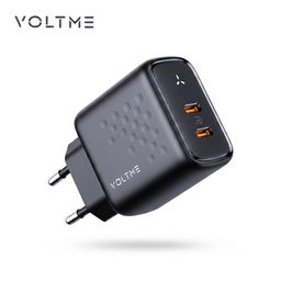 Củ sạc nhanh 35W VOLTME REVO 35 DUO GAN (chân tròn)