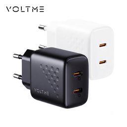 Củ sạc nhanh 20W VOLTME 2 cổng C+C (chân tròn) Revo 20 Duo Lite Charger 20W