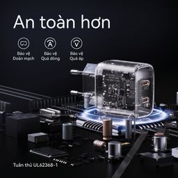 Củ sạc nhanh 20W VOLTME 2 cổng C+C (chân tròn) Revo 20 Duo Lite Charger 20W
