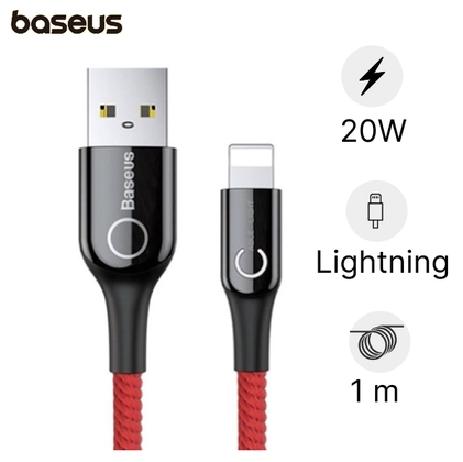 Cáp iPhone Lightning 1m có đèn LED tự ngắt Baseus ( màu random )