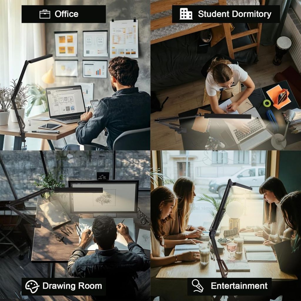 Đèn Đọc Sách Kẹp Bàn Cao Cấp LONGTOO T09 Khung Hợp Kim Đèn LED Tiết Kiệm Điện thực tế Đèn Đọc Sách Kẹp Bàn Cao Cấp LONGTOO T09 Khung Hợp Kim Đèn LED Tiết Kiệm Điện - Góc chụp chi tiết thực tế 5