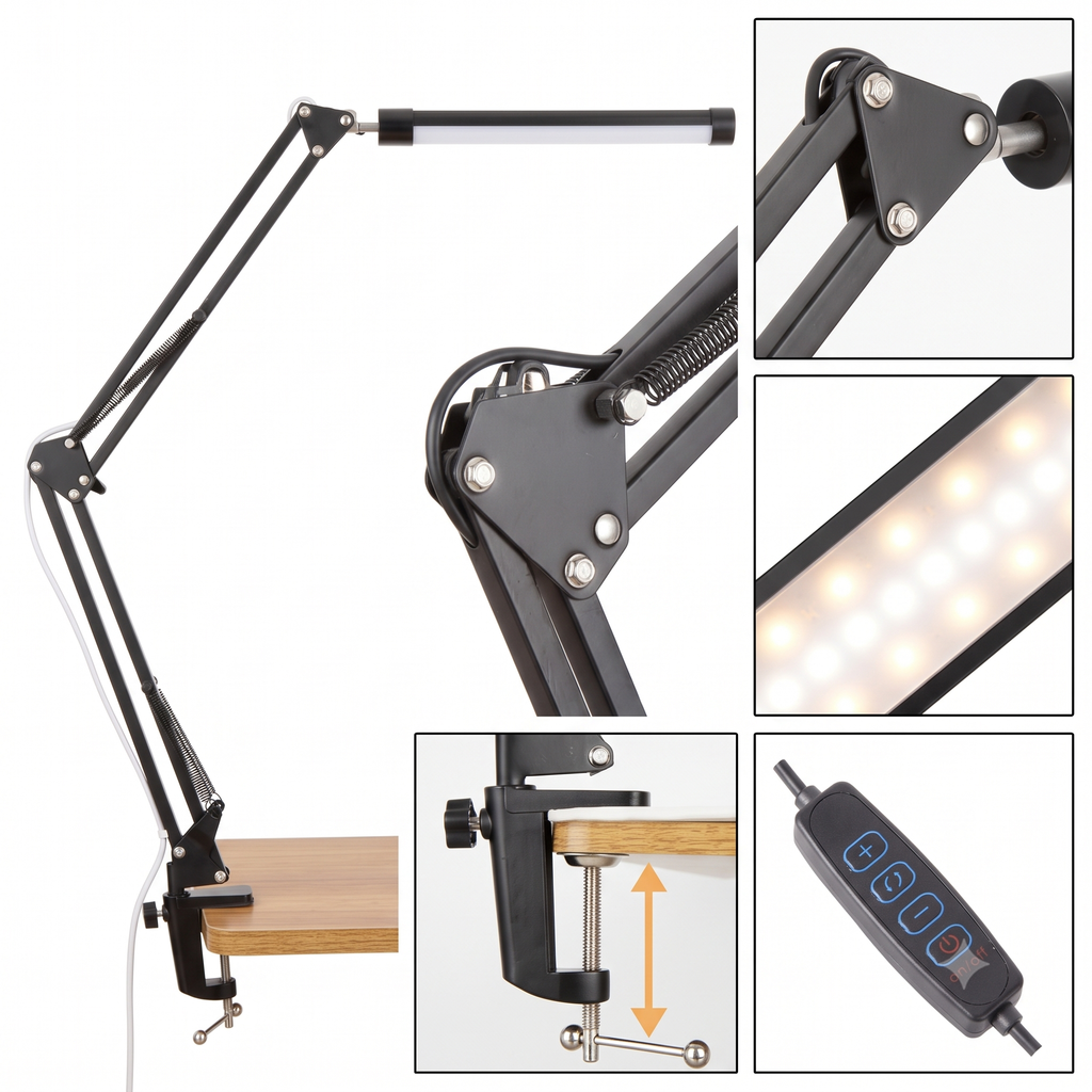 Cách sử dụng Đèn Đọc Sách Kẹp Bàn Cao Cấp LONGTOO T09 Khung Hợp Kim Đèn LED Tiết Kiệm Điện Hướng dẫn thao tác sử dụng và trải nghiệm thực tế Đèn Đọc Sách Kẹp Bàn Cao Cấp LONGTOO T09 Khung Hợp Kim Đèn LED Tiết Kiệm Điện