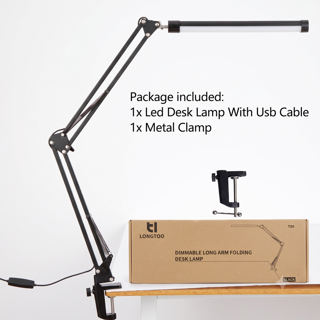 Đèn Đọc Sách Kẹp Bàn Cao Cấp LONGTOO T09 Khung Hợp Kim Đèn LED Tiết Kiệm Điện thực tế Đèn Đọc Sách Kẹp Bàn Cao Cấp LONGTOO T09 Khung Hợp Kim Đèn LED Tiết Kiệm Điện - Góc chụp chi tiết thực tế 12