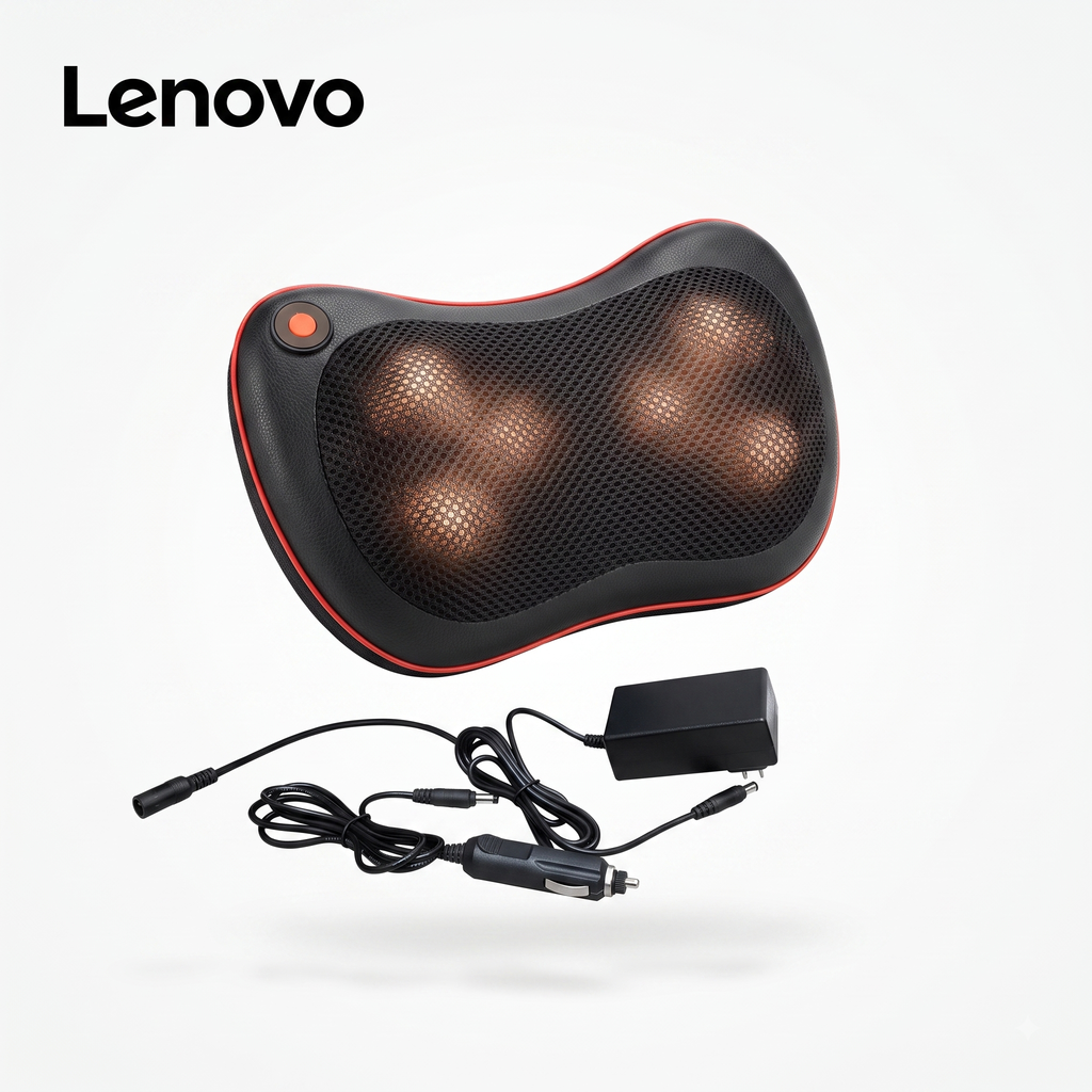 Gối massage cổ vai gáy hồng ngoại LENOVO - H10 / L-PAS001 thực tế Gối massage cổ vai gáy hồng ngoại LENOVO - H10 / L-PAS001 - Góc chụp chi tiết thực tế 4