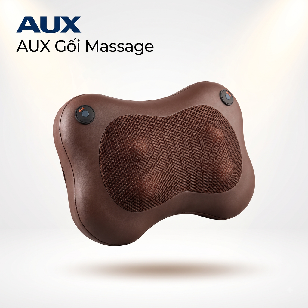 Gối massage thông minh AUX - JX007 chính hãng Gối massage thông minh AUX - JX007 - Thiết kế ngoại quan thực tế chính hãng tại Hiếu Tạp Hóa