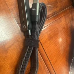 Cáp Sạc Nhanh C to C 240W dây dù, Kiêm Giá Đỡ Điện Thoại Gấp Gọn, công suất 60…
