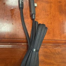Cáp Sạc Nhanh C to C 240W dây dù, Kiêm Giá Đỡ Điện Thoại Gấp Gọn, công suất 60…