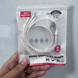 Dây cáp sạc 3 đầu DRAPOW CZ33 (L + C + M), sạc được iPhone 18