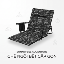 Ghế bệt tựa lưng gấp gọn SunnyFeel SF - 250204 ( bản ngắn ), dùng cho dã ngoại…