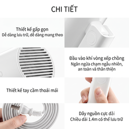 Máy sấy tóc mini gấp gọn Reepro, tạo ion âm, có thể gập gọn,1300W / RP-HC04
